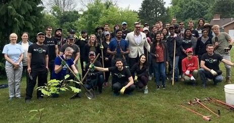 On June 27, the Niagara Peninsula Conservation Authority (NPCA) teamed up with about 50 Google DoubleClick employees to maintain a pollinator garden planted at William Nassau Park in Niagara- on-the-Lake in 2013.