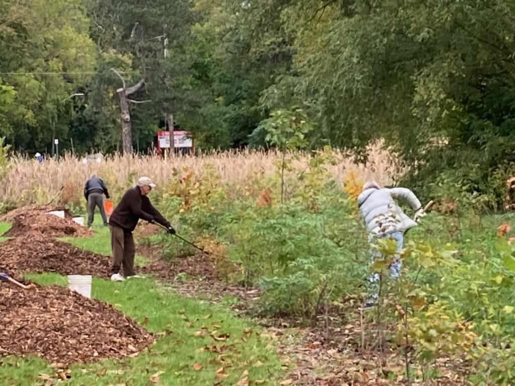 August 2021 weeding volunteers