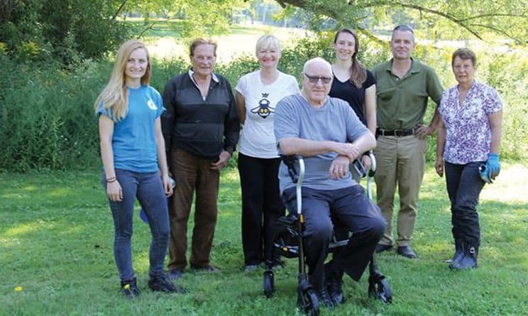 n a joint effort, Niagara-on-the-Lake’s Communities in Bloom committee, the Niagara Peninsula Conservation Authority and Friends of One Mile Creek worked together to plant a new pollinator garden at the corner of John Street and King Street in September 2016. (Photo Niagara This Week)