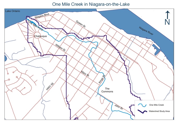 one mile creek map